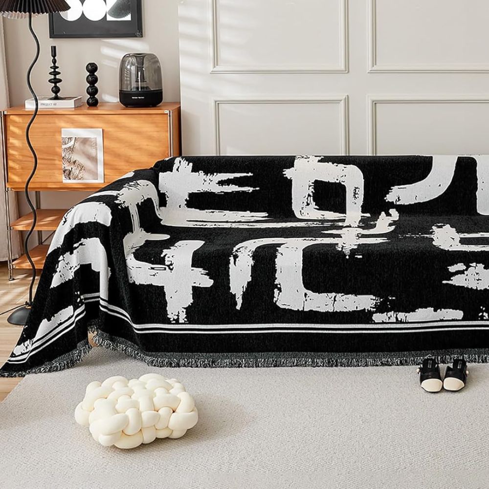 Junips | Brushstroke Art Sofa Cover