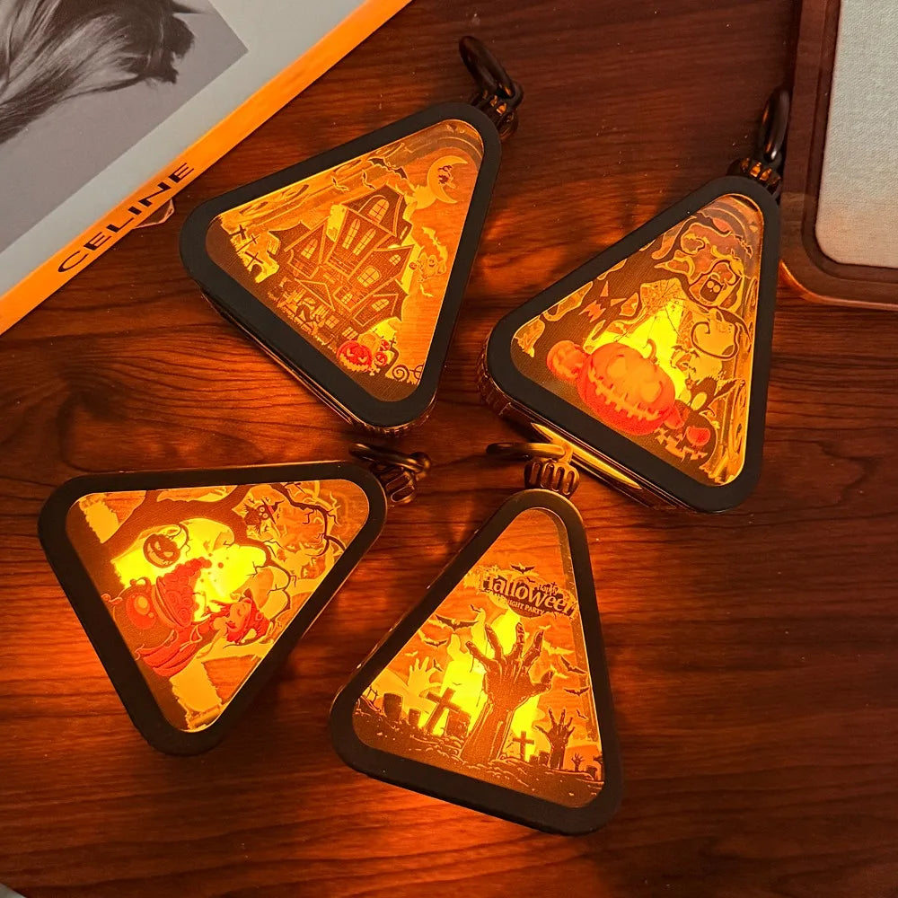 Junips | Halloween Decor Triangle Table Lamp