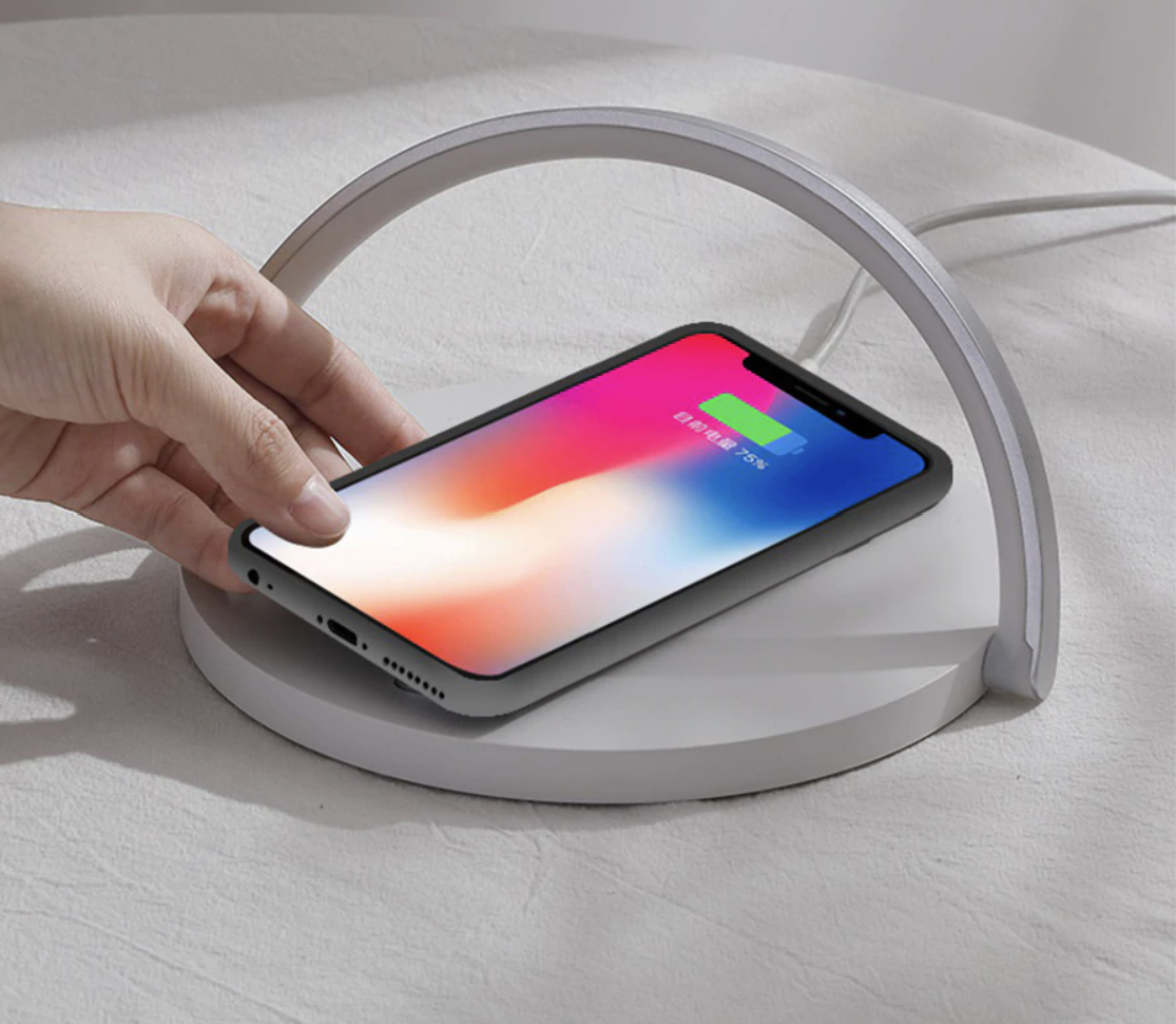 Junips | Bowlight Design 3-in-1 Night Light – Wireless Charger & Lamp
