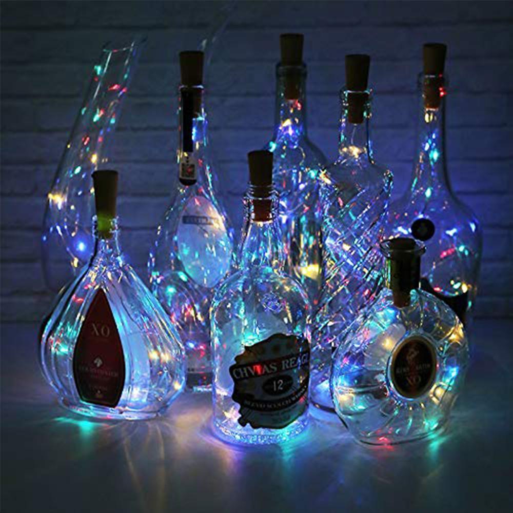 Junips | LED Wine Bottle Lamps Cork Night Light DIY Decoration Lift - 5/10 PCS