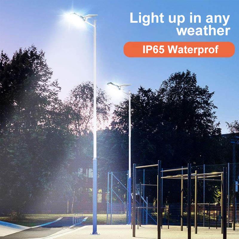 Junips | 200W Outdoor Solar LED Lamp with Remote Control, Motion and Twilight Sensor
