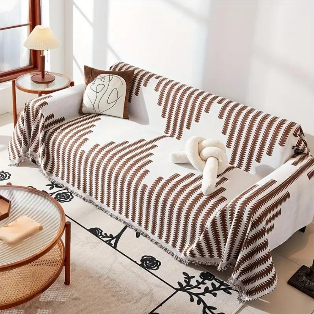 Junips | Modern Monochrome Fern Sofa Cover