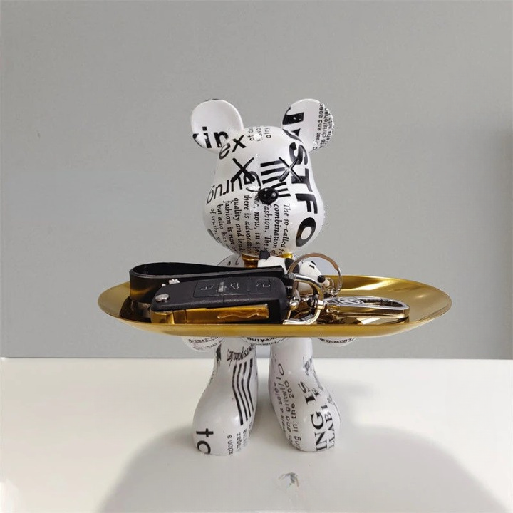 Junips | Bear statue with tray