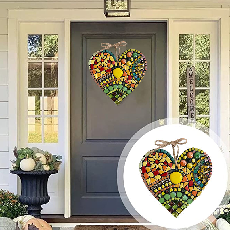 Junips | Large Garden Mosaic Heart Decoration