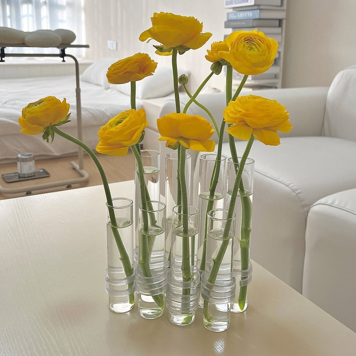 Junips | Flexible Flower Vases with Hinges | Modern Glass Tube Vase