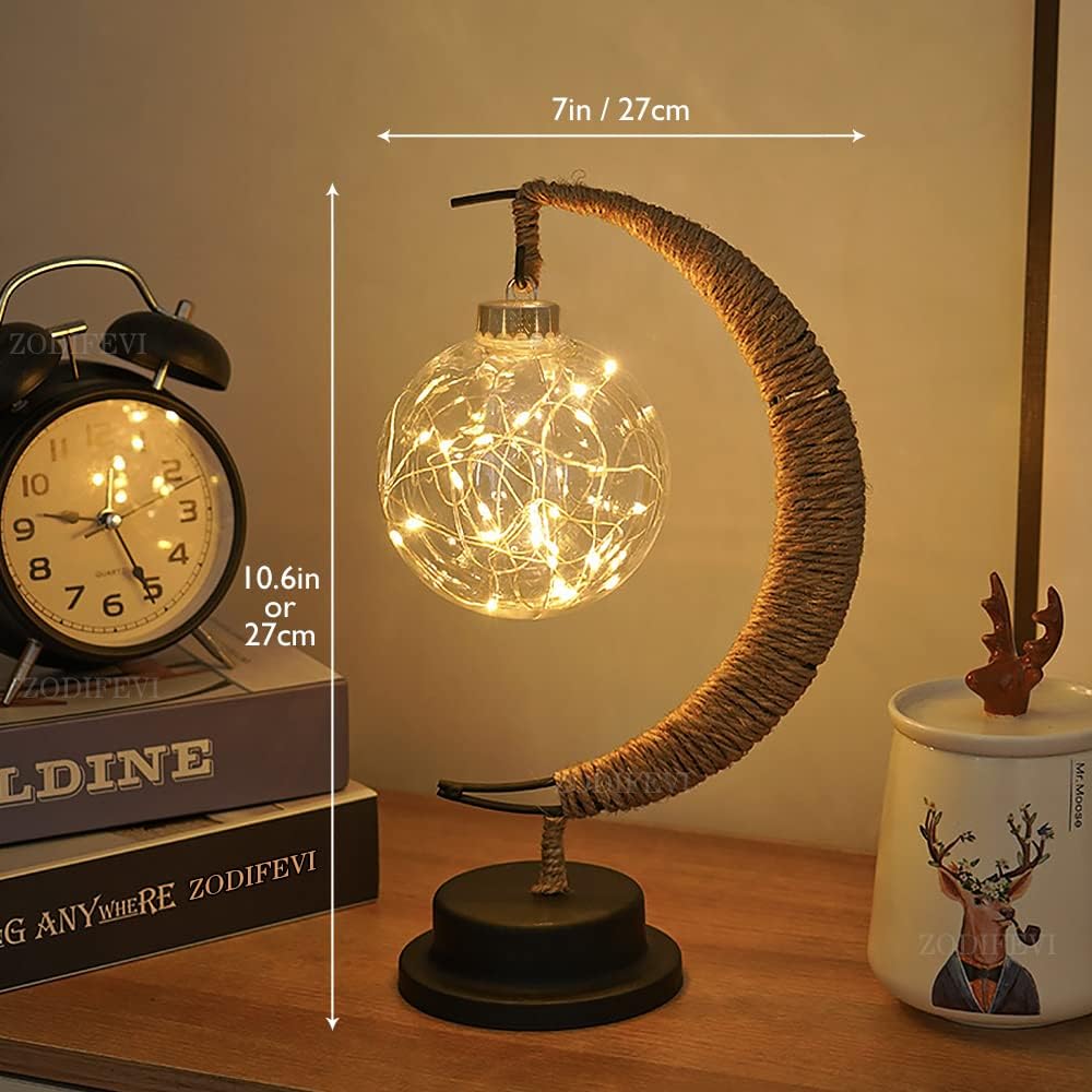 Junips | LED Lunar Lamp - Enchanted Moon Night Light for Bedroom, Nursery & Home Decor