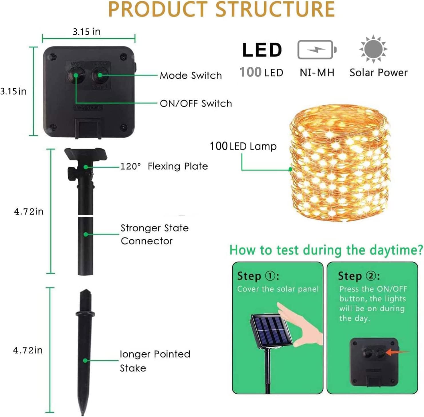 Junips | Solar-powered Mini String Lights