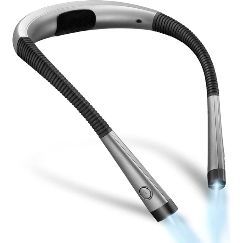 Junips | LED Neck Reading Lamp, Book Light for Reading in Bed, 3 Colors, 6 Brightness Levels, Flexible Arm, Rechargeable, Durable, Perfect for Reading, Knitting, Camping, Repairing