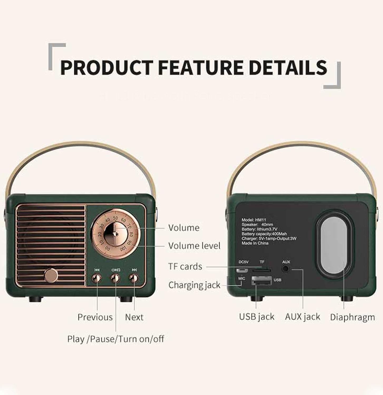Junips | Retro Bluetooth Speaker