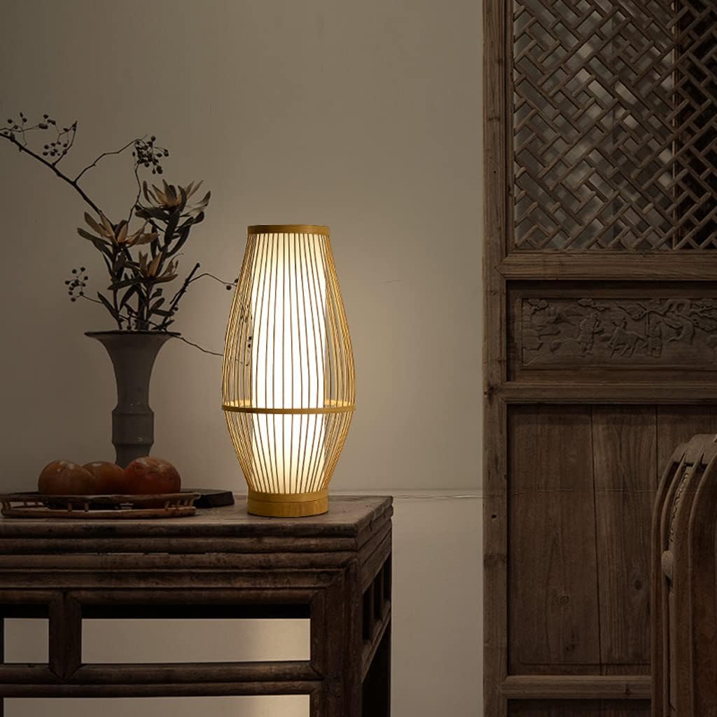 Junips | Zen-Inspired Bamboo Table Lamp for Bedroom and Living Room