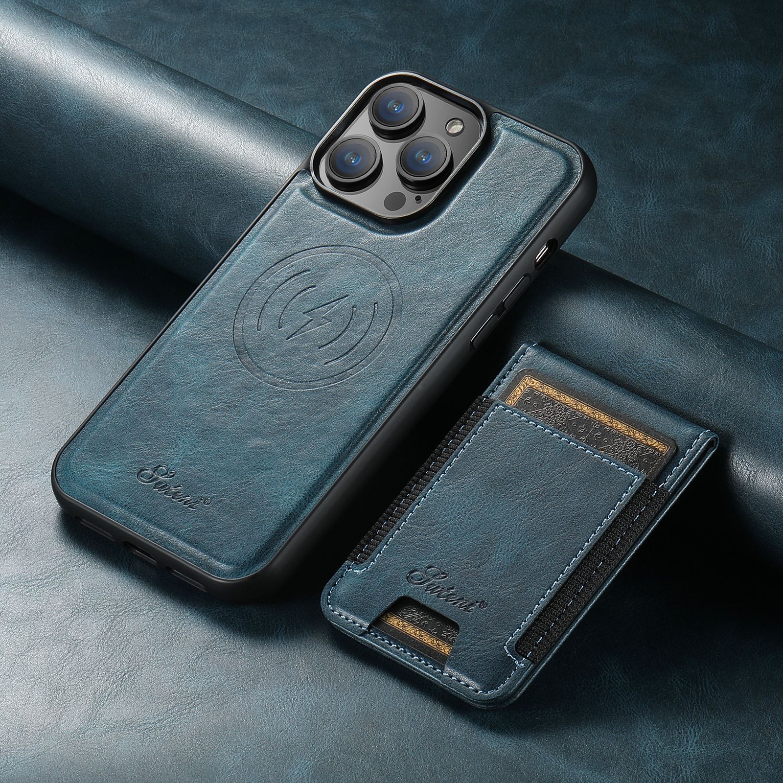 Junips | Leather phone case with card holder and MagSafe compatibility