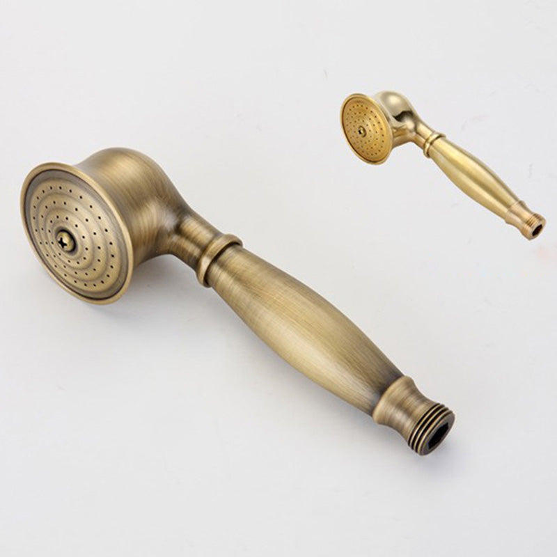 Junips | Traditional Handheld Shower Head with Hose Polished Brass Wall Mounted Shower Head
