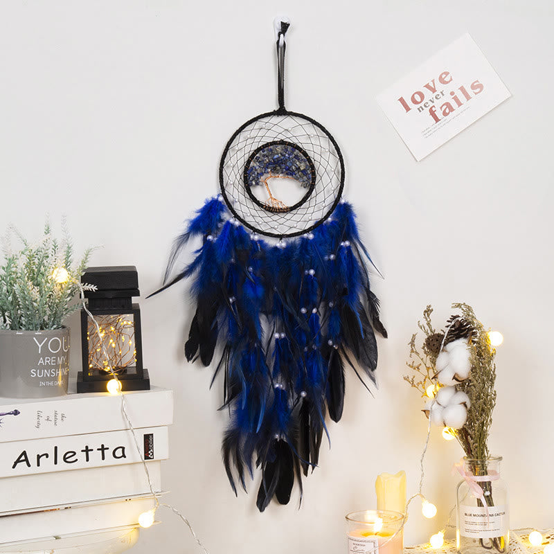 Junips | Frendorf Crystal Tree of Life Feather Glow Dreamcatcher