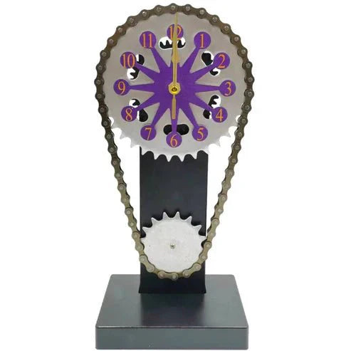 Junips | Watch chain with movement - Silent rotating table clock