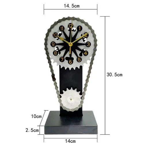 Junips | Watch chain with movement - Silent rotating table clock