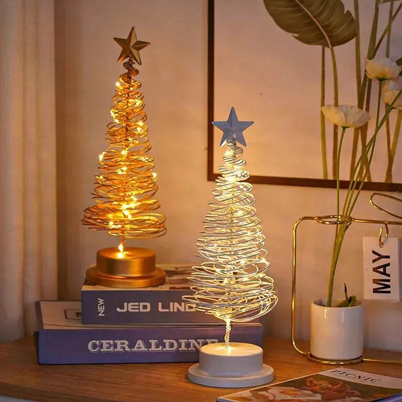 Junips | Spiral LED Light Christmas Tree Decoration Night Light Ornaments