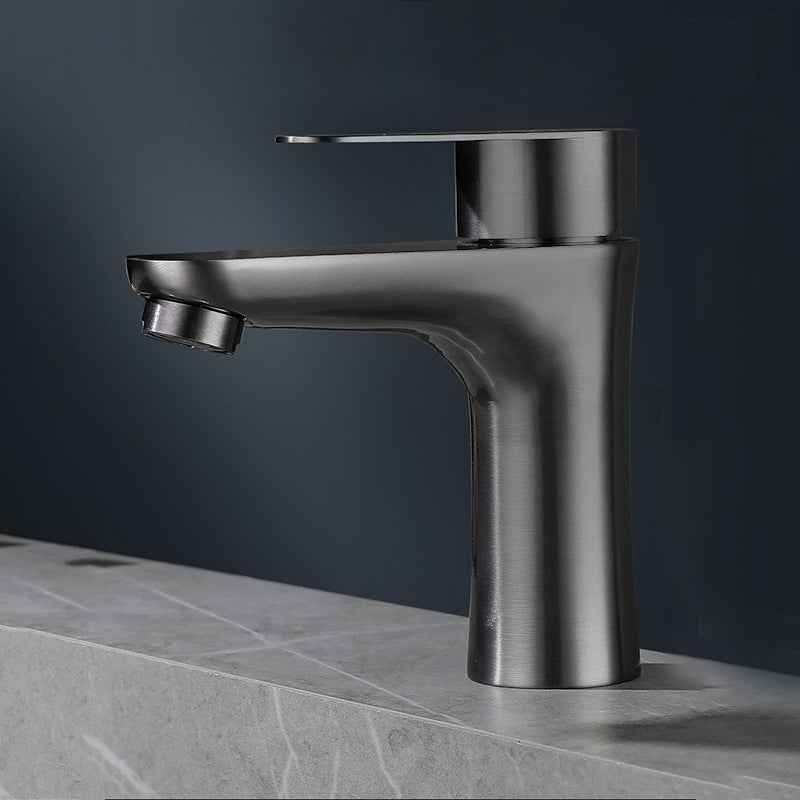 Junips | Modern Basin Tap Monochrome Center Mount Low Arc Faucet for Bathroom