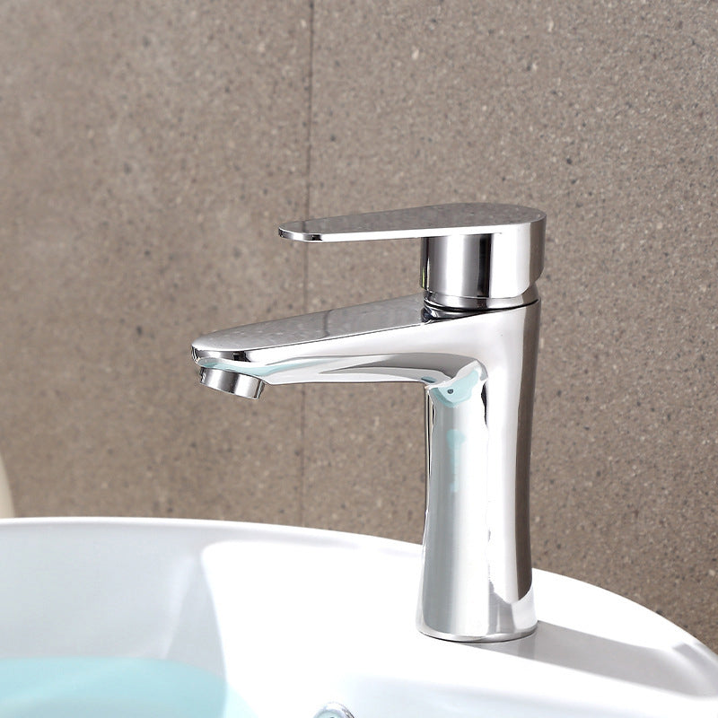 Junips | Modern Basin Tap Monochrome Center Mount Low Arc Faucet for Bathroom