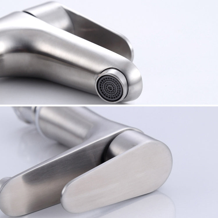 Junips | Modern Basin Tap Monochrome Center Mount Low Arc Faucet for Bathroom