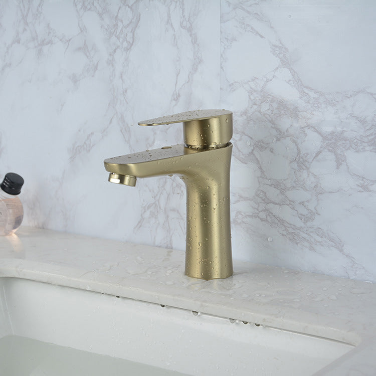Junips | Modern Basin Tap Monochrome Center Mount Low Arc Faucet for Bathroom
