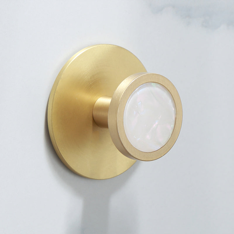 Junips | Polished Brass Bathroom Accessory Set Marble Bathroom Hardware