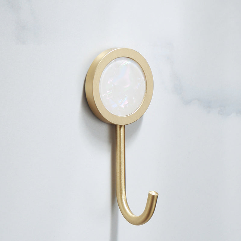 Junips | Polished Brass Bathroom Accessory Set Marble Bathroom Hardware