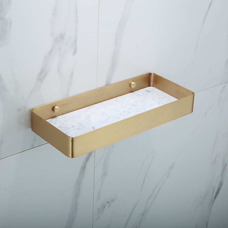 Junips | Polished Brass Bathroom Accessory Set Marble Bathroom Hardware