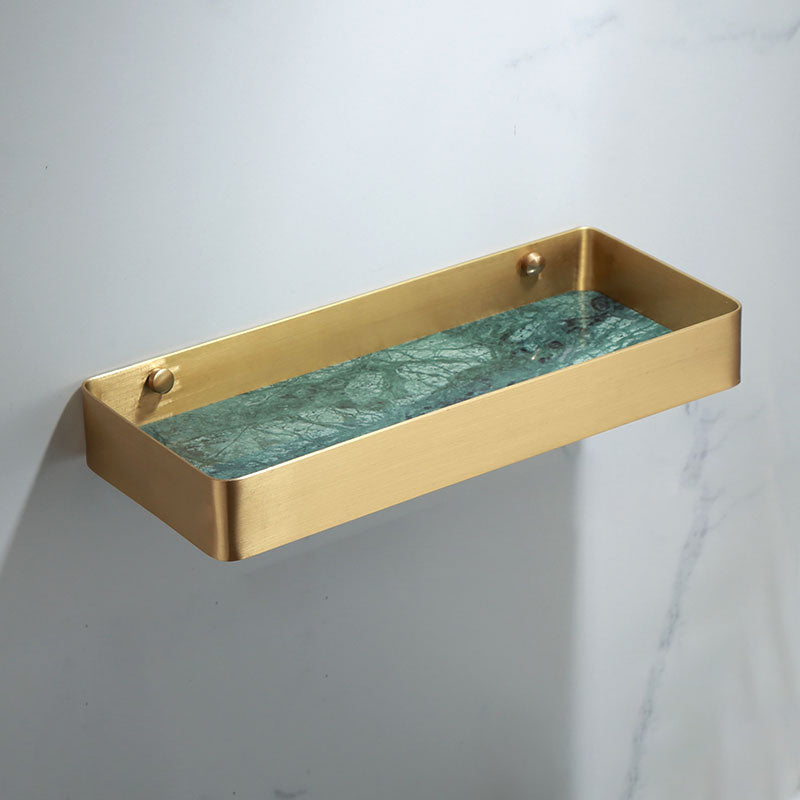 Junips | Polished Brass Bathroom Accessory Set Marble Bathroom Hardware