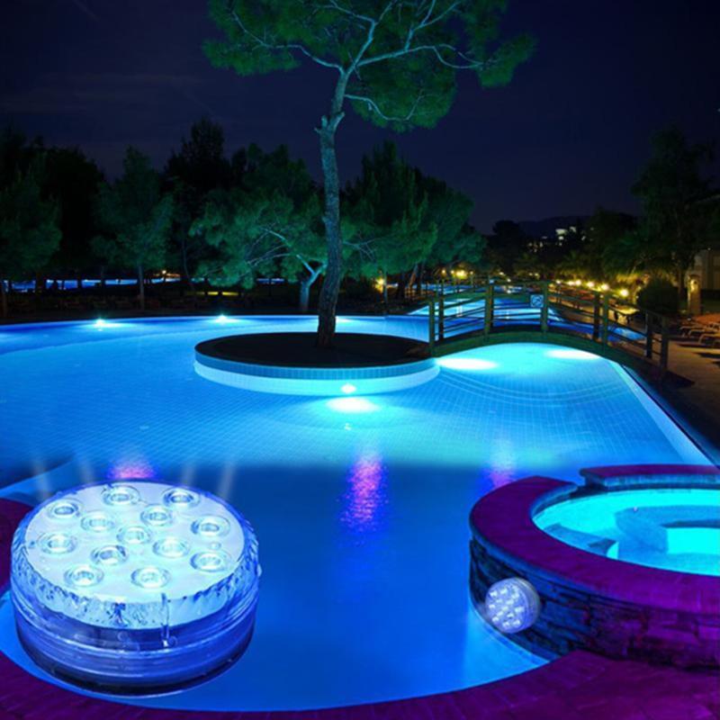 Junips | Waterproof Submersible LED Lamp | IP68 Ingress Protection | Magnetic & Suction Cup Mounting | RF Remote Control (15m Range) | 13 High-Lumen RGB Beads | 360° Illumination for Pools & Aquariums
