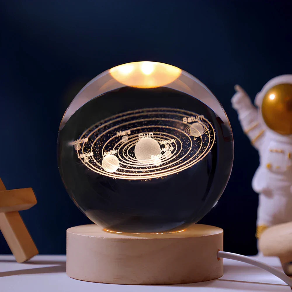 Junips | LED Night Light with 3D Crystal Sphere