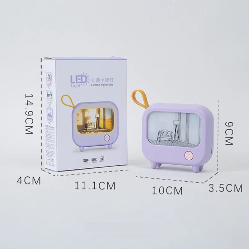 Junips | Mini TV Painting LED Night Light