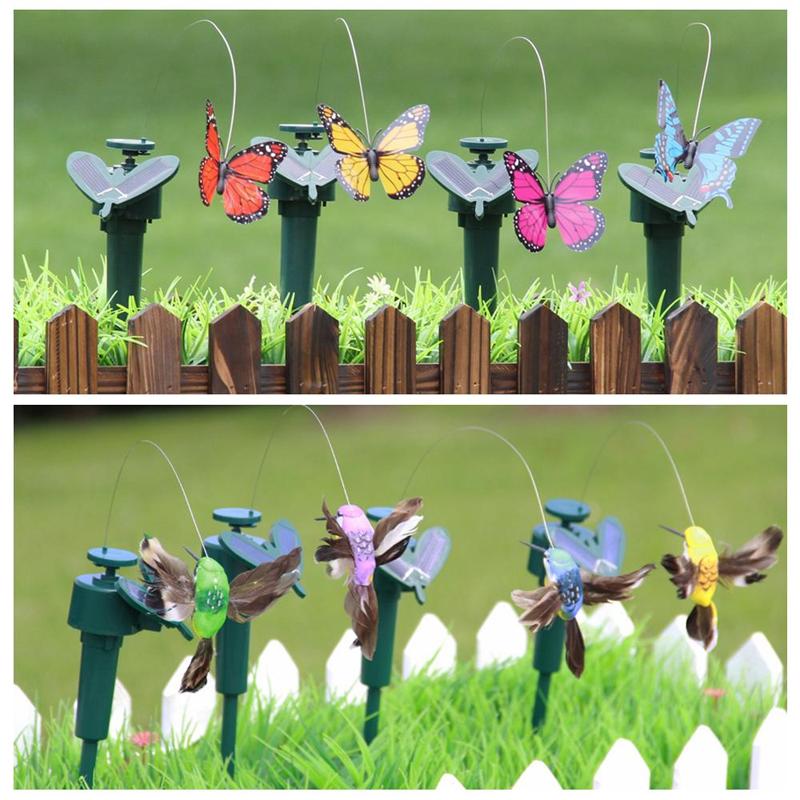 Junips | Solar-powered dancing hummingbird and butterfly