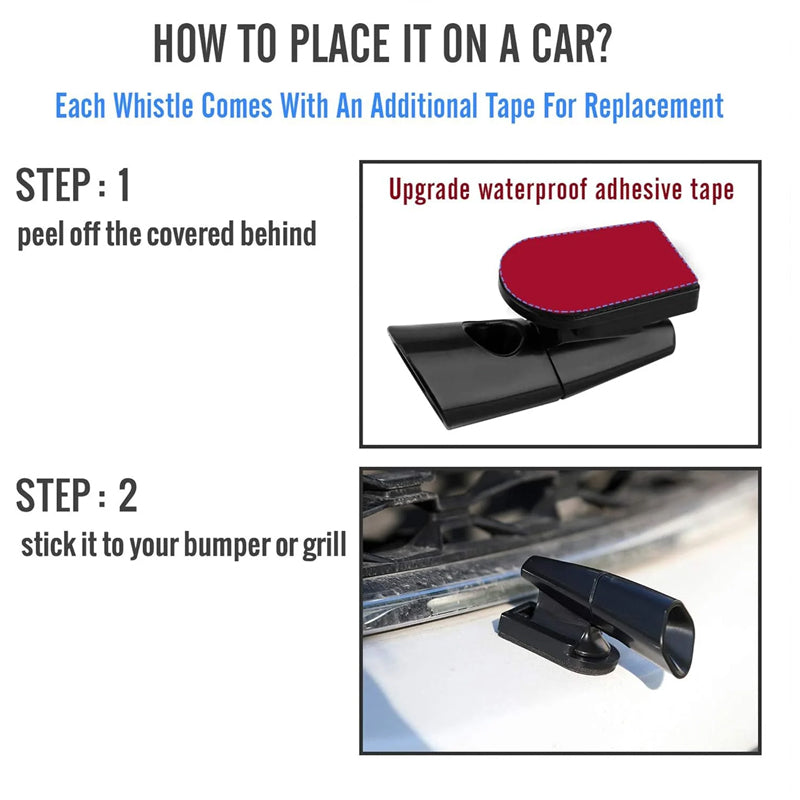 Junips | Ultrasonic deer warning signal whistle device for car