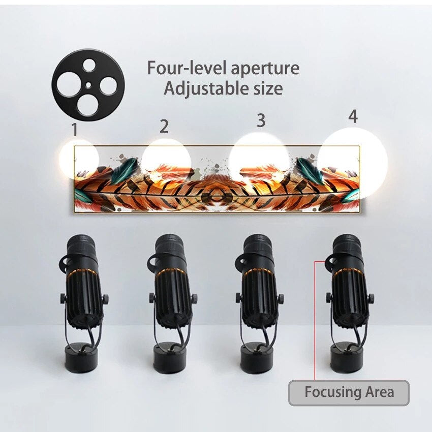 Junips | Adjustable LED spotlight - focus light background