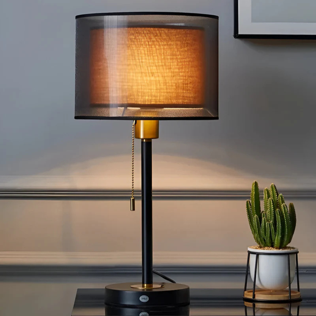Junips | Table Lamp with Double Fabric Shade