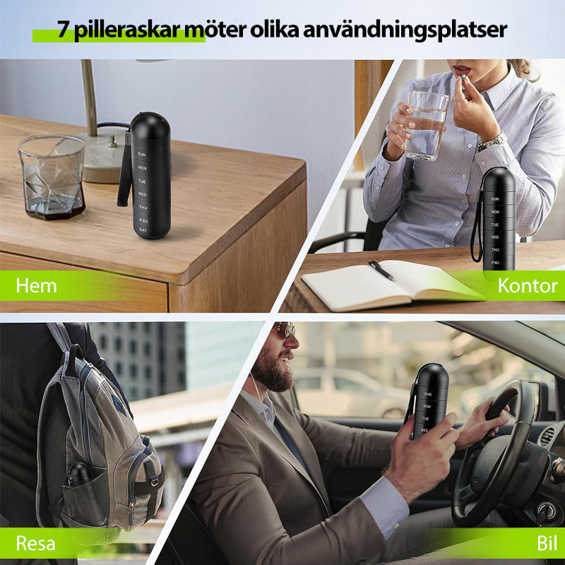 Junips | 7-Day Portable Pill Organizer for Travel