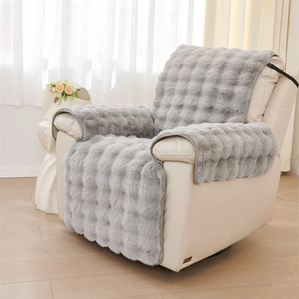 Junips | Faux Fur Recliner Sofa Cover