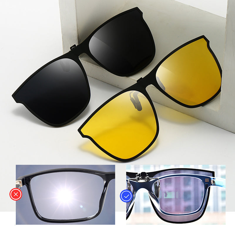 Junips | New polarized clip-on folding sunglasses