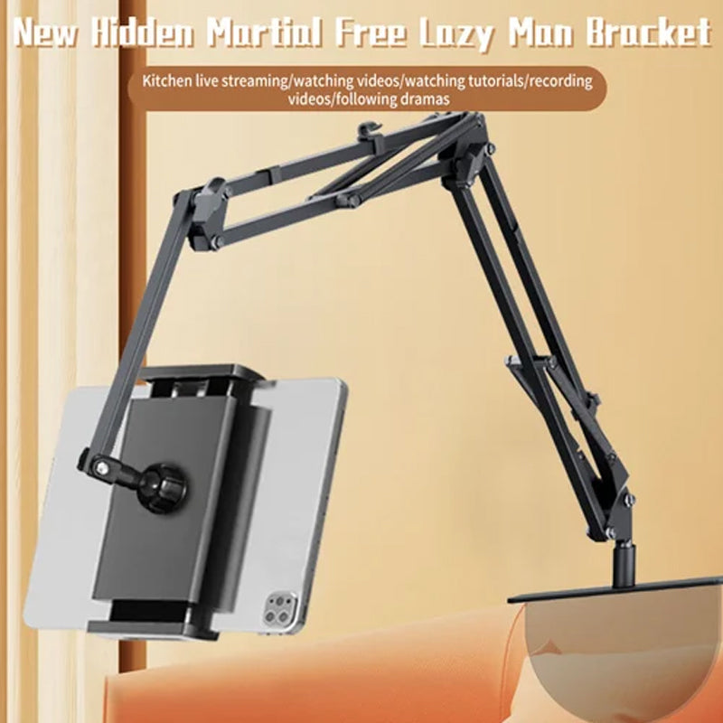 Junips | Extendable, concealed phone/tablet holder at the bed