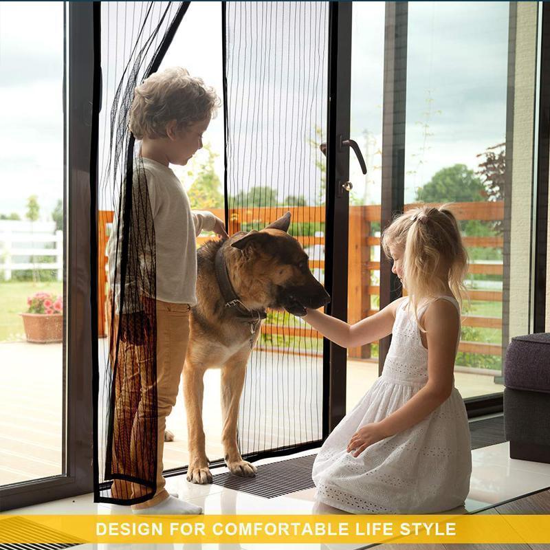 Junips | Magnetic Fly Screen Door with Continuous Hook and Loop Fastener