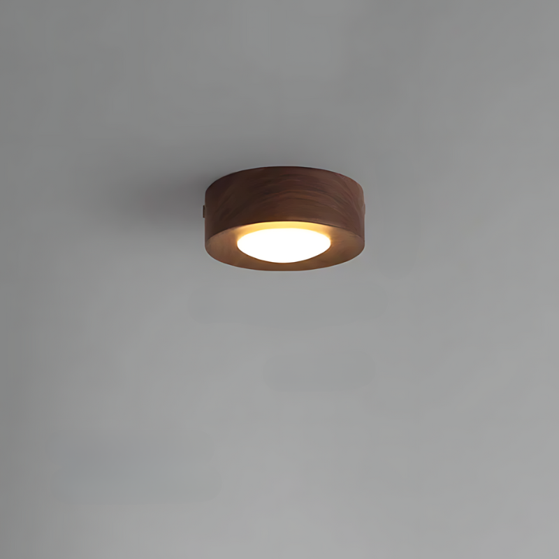 Junips | Walnut ceiling lamp with LED spotlight