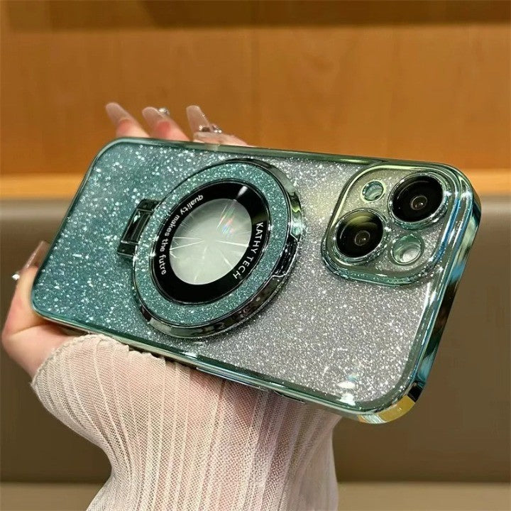 Junips | Glitter Magnetic Ring Stand Phone Case