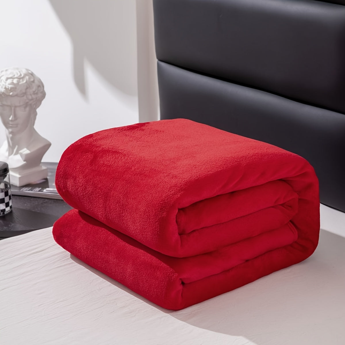 Junips | Soft and warm gray flannel blanket for all seasons