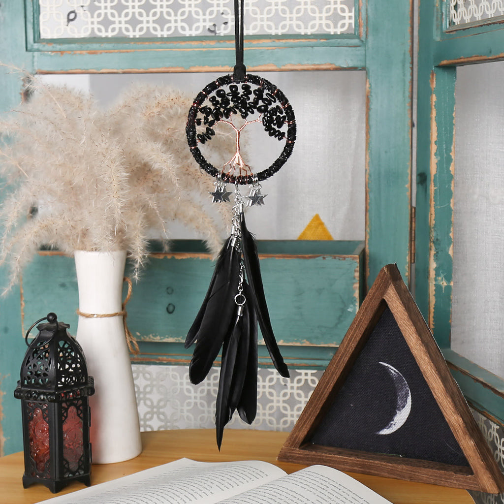 Junips | Frendorf Tree of Life Gemstone Dreamcatcher Hanging Jewelry