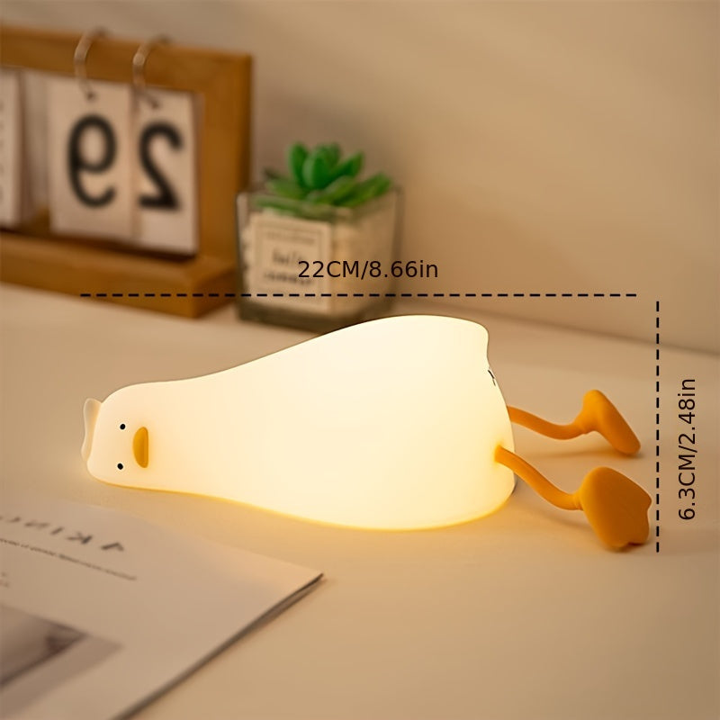 Junips | Sleeping Duck Lamp - Rechargeable Dimmable Silicone Night Light