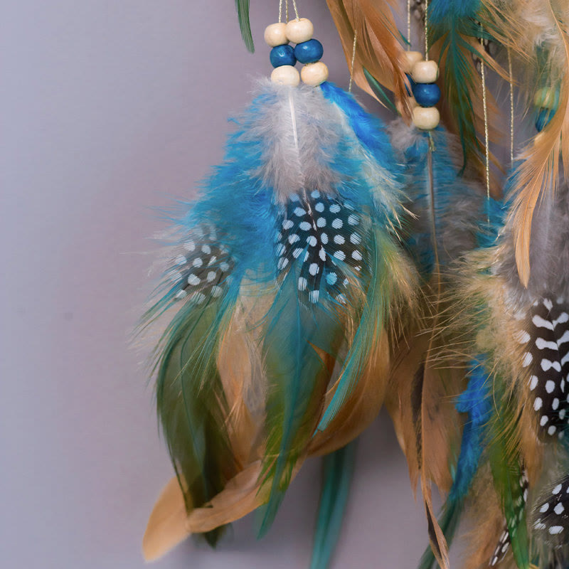 Junips | Turquoise Tree of Life Feather Dreamcatcher