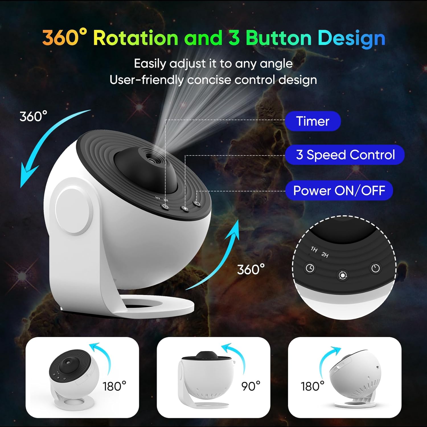 Junips | 360° Planetarium Projector | Improved Relaxation and Stress Relief
