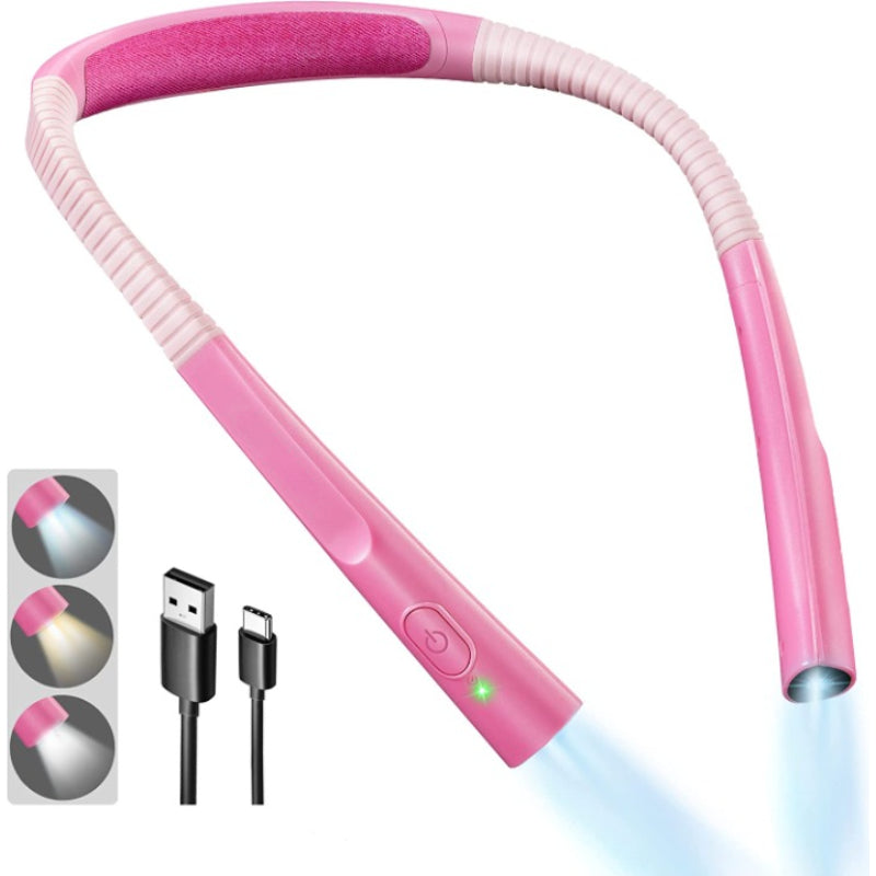 Junips | LED Neck Reading Lamp, Book Light for Reading in Bed, 3 Colors, 6 Brightness Levels, Flexible Arm, Rechargeable, Durable, Perfect for Reading, Knitting, Camping, Repairing