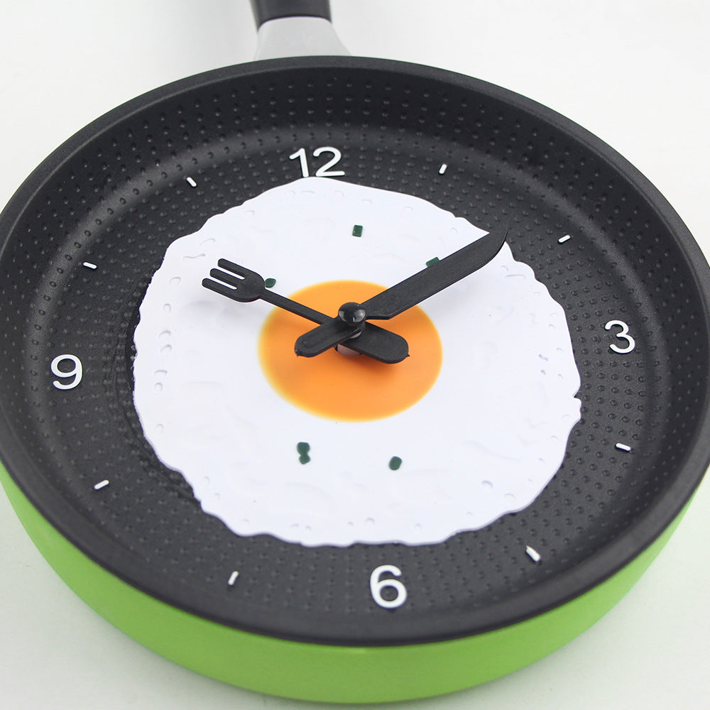 Junips | Fried Egg Pan Clock Silent Clock Wall Clock Wall Clock