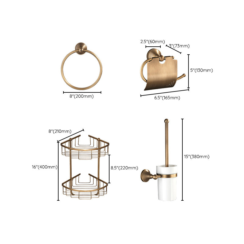 Junips | Vintage Bronze Bathroom Set Traditional Bathroom Accessories as Individual Piece or as Set